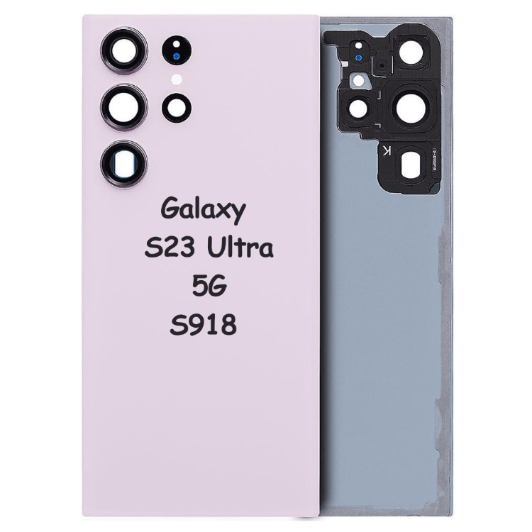 Back Glass Cover With Camera Lens Housing Door Replacement For Samsung Galaxy S23 Ultra 5G S918 (Lavender) - Best Cell Phone Parts Distributor in Canada, Parts Source Back Glass Cover With Camera Lens Housing Door Replacement For Samsung Galaxy S23 Ultra 5G S918 (Lavender) - Best Cell Phone Parts Distributor in Canada, Parts Source